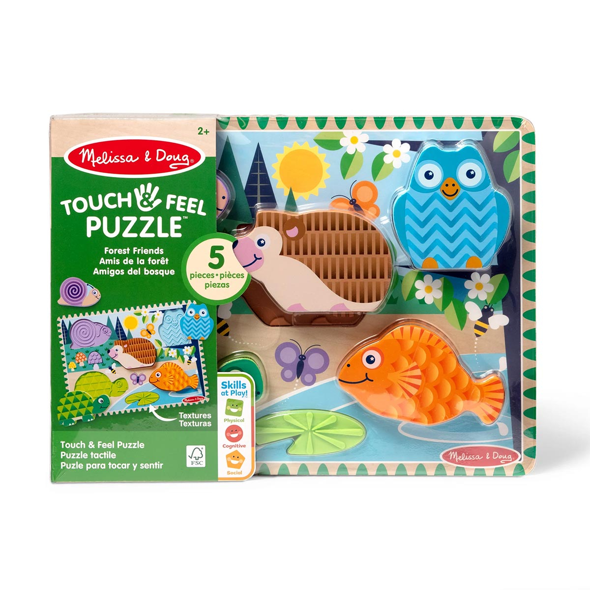 Quebra Cabeça Sensorial Amigos da Floresta - Melissa & Doug Quebra Cabeça Sensorial Amigos da Floresta - Melissa & Doug