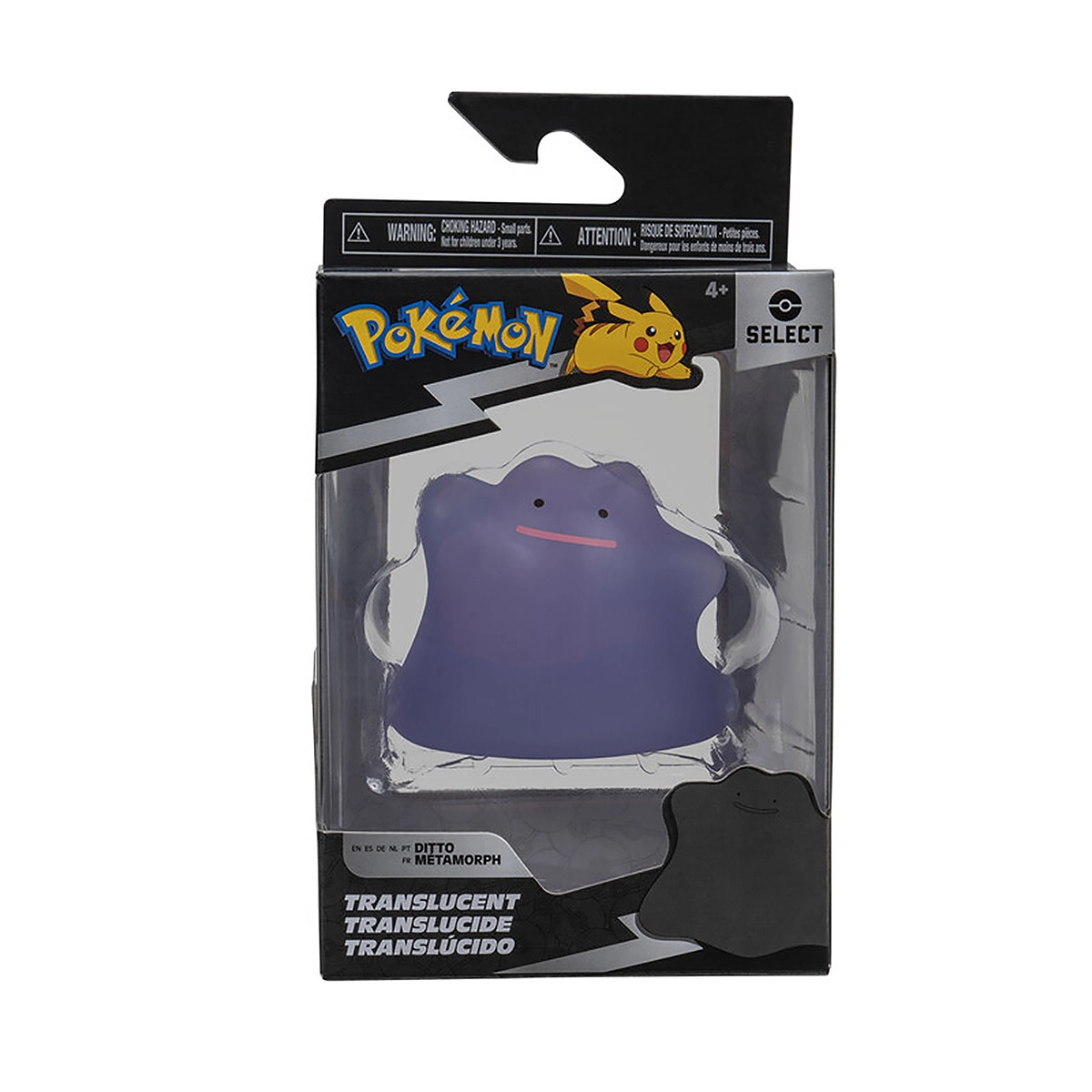 Pokemon - Figura De Batalha Translúcida De 8Cm - Ditto