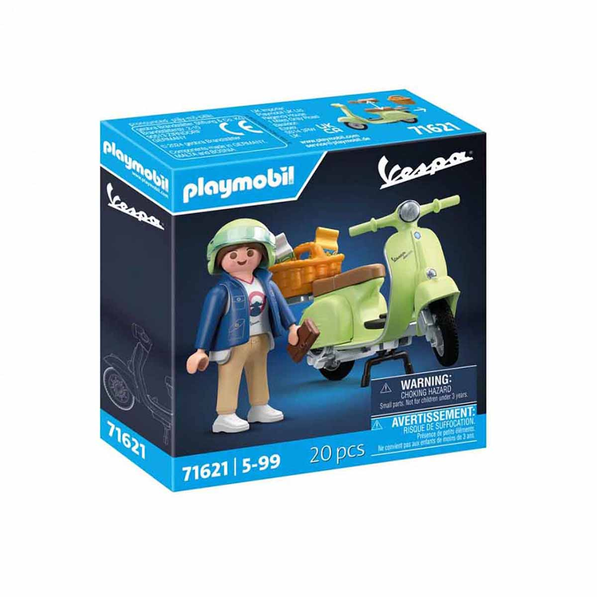 Vespa Verde com Mulher - Playmobil Vespa 71621 Vespa Verde com Mulher - Playmobil Vespa 71621