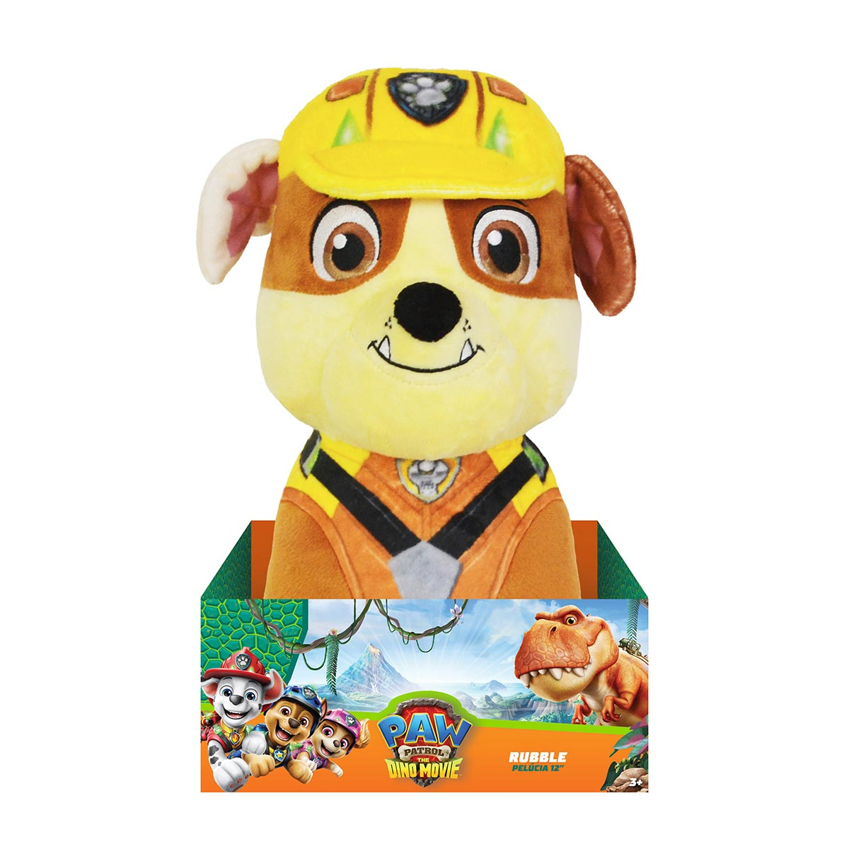 Pelúcia Rubble de 30cm - Patrulha Canina: Uma Aventura Dino Pelúcia Rubble de 30cm - Patrulha Canina: Uma Aventura Dino