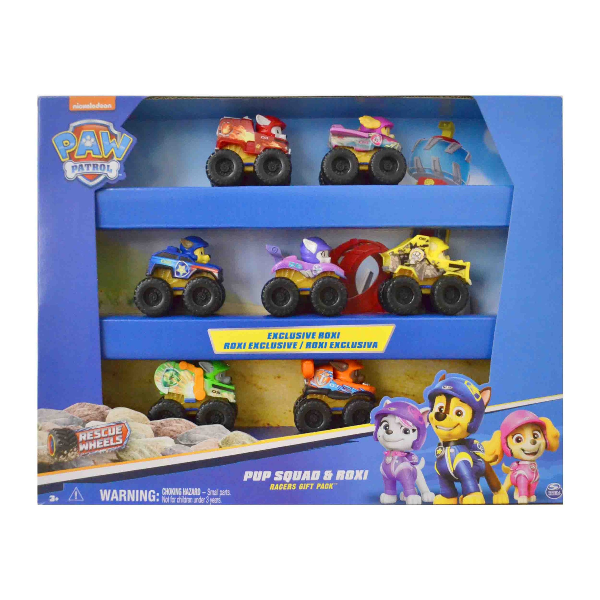 Pack Com 7 Carrinhos Rescue Wheels - Patrulha Canina