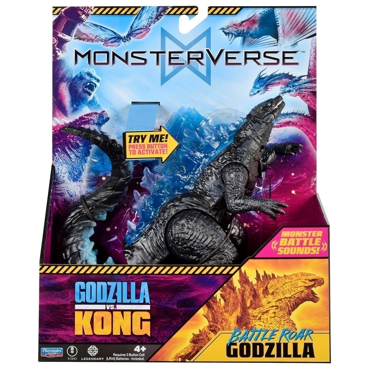 Boneco Godzilla De 17Cm Com Som - Godzilla Vs Kong