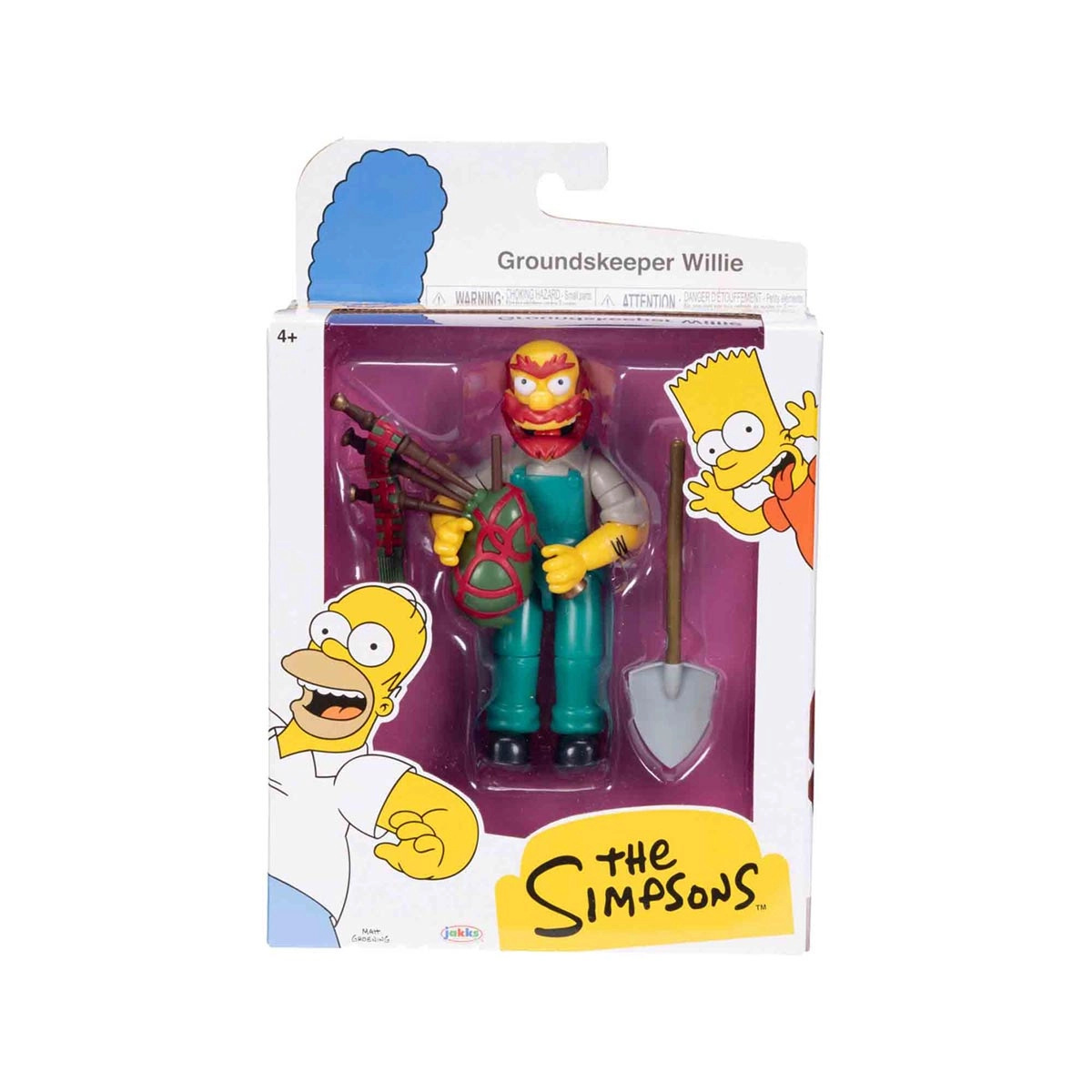 Boneco Zelador Willie De 12Cm Com Gaita De Fole -Os Simpsons