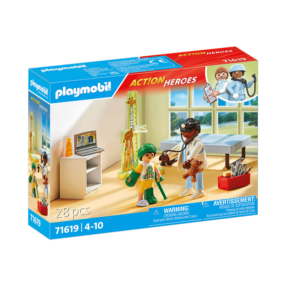 Pediatra com Urso de Pelúcia - Playmobil Action Heroes 71619 Pediatra com Urso de Pelúcia - Playmobil Action Heroes 71619