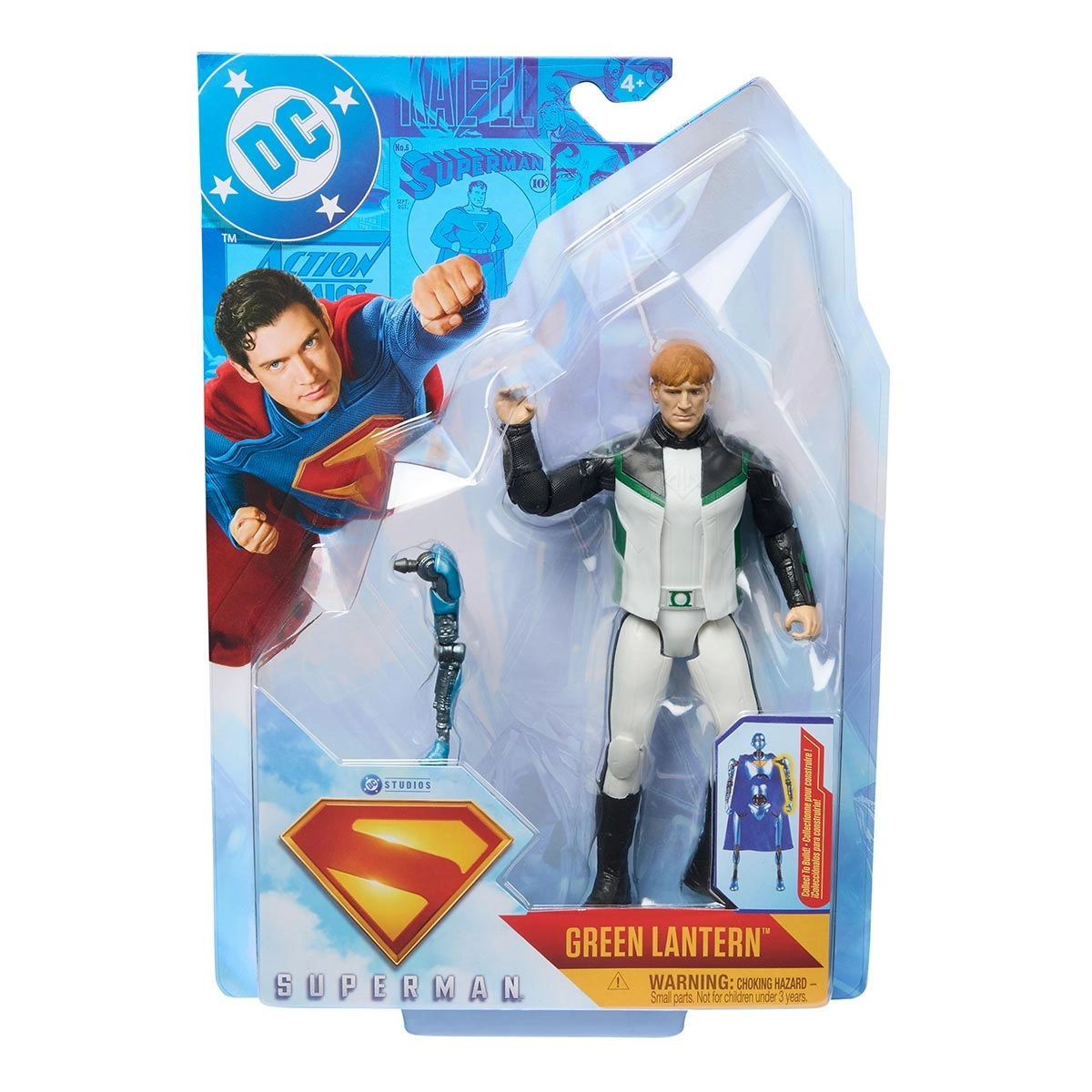 Boneco Lanterna Verde 15cm + 1 Colecionável - Superman Filme 