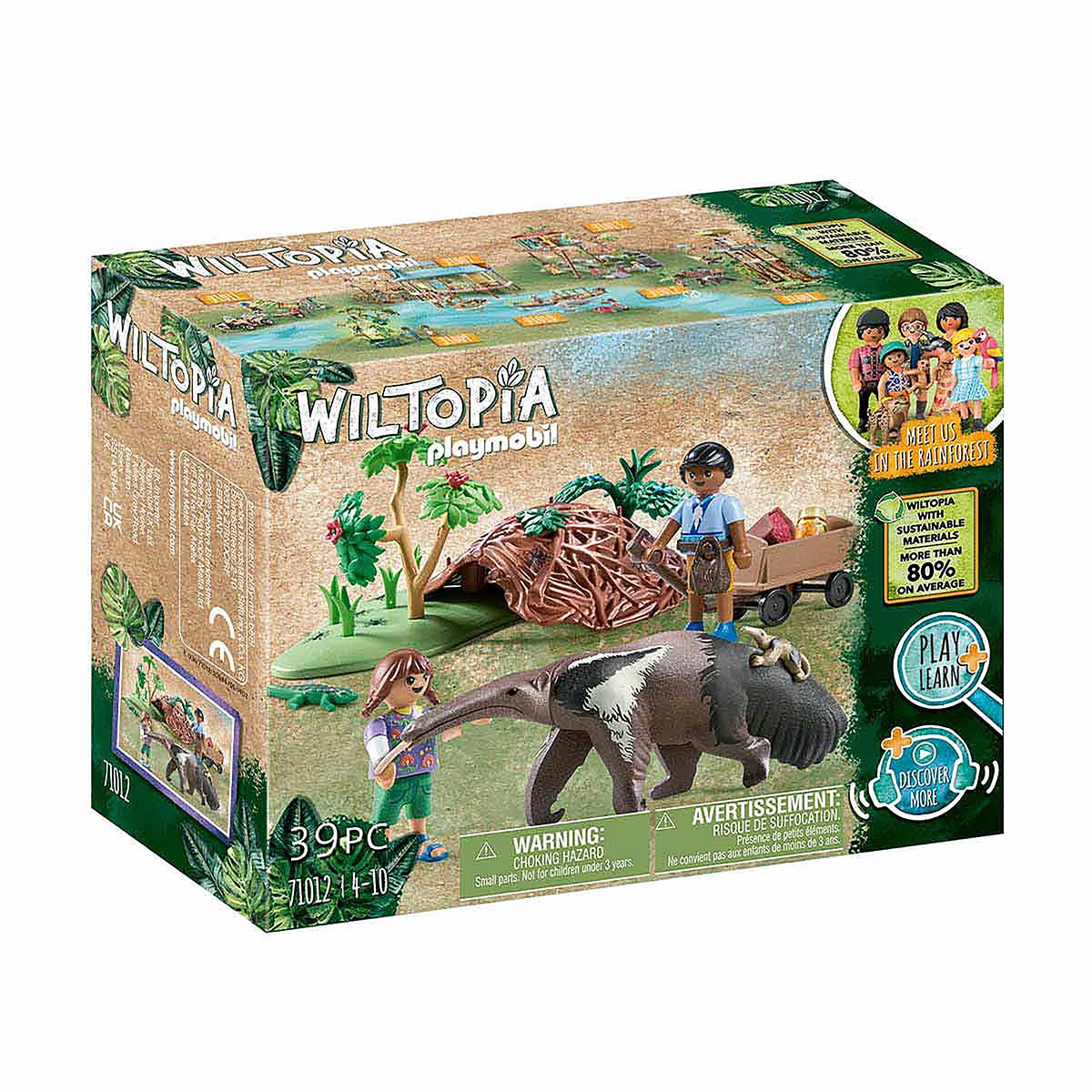 Playmobil - Cuidados Com O Tamanduá - Wiltopia - 71012
