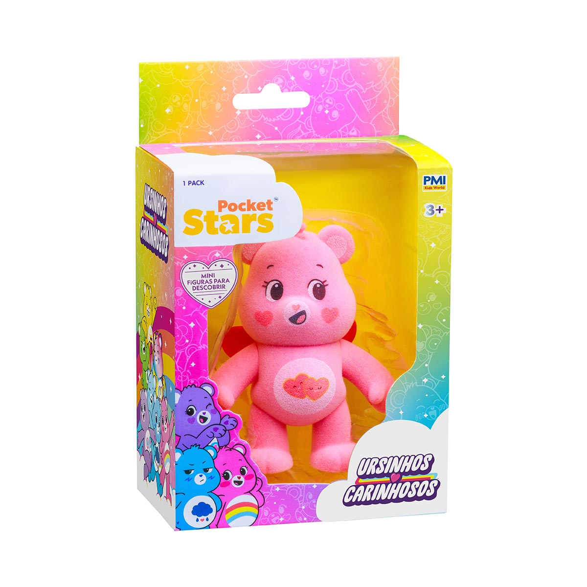 Boneco Ursinho Amorosa de 10cm - Ursinhos Carinhosos Boneco Ursinho Amorosa de 10cm - Ursinhos Carinhosos