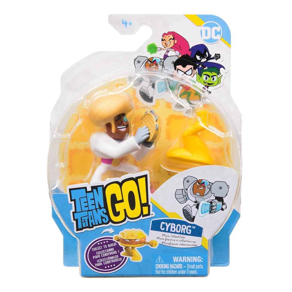 Boneco Ciborgue + 1 Peça Robô De Hamburguer - Jovens Titãs