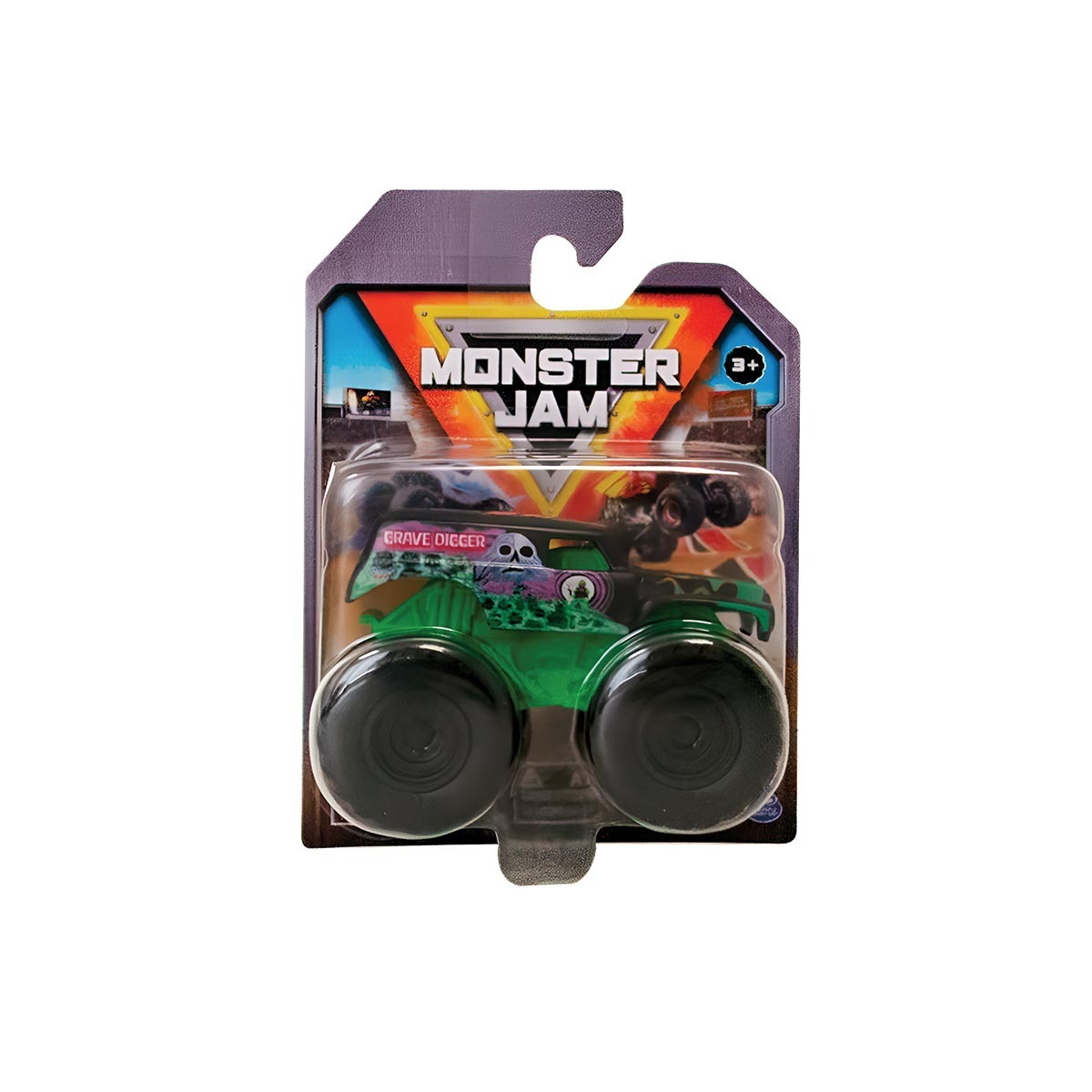 Carrinho Grave Digger de 5cm 1:72 - Monster Jam