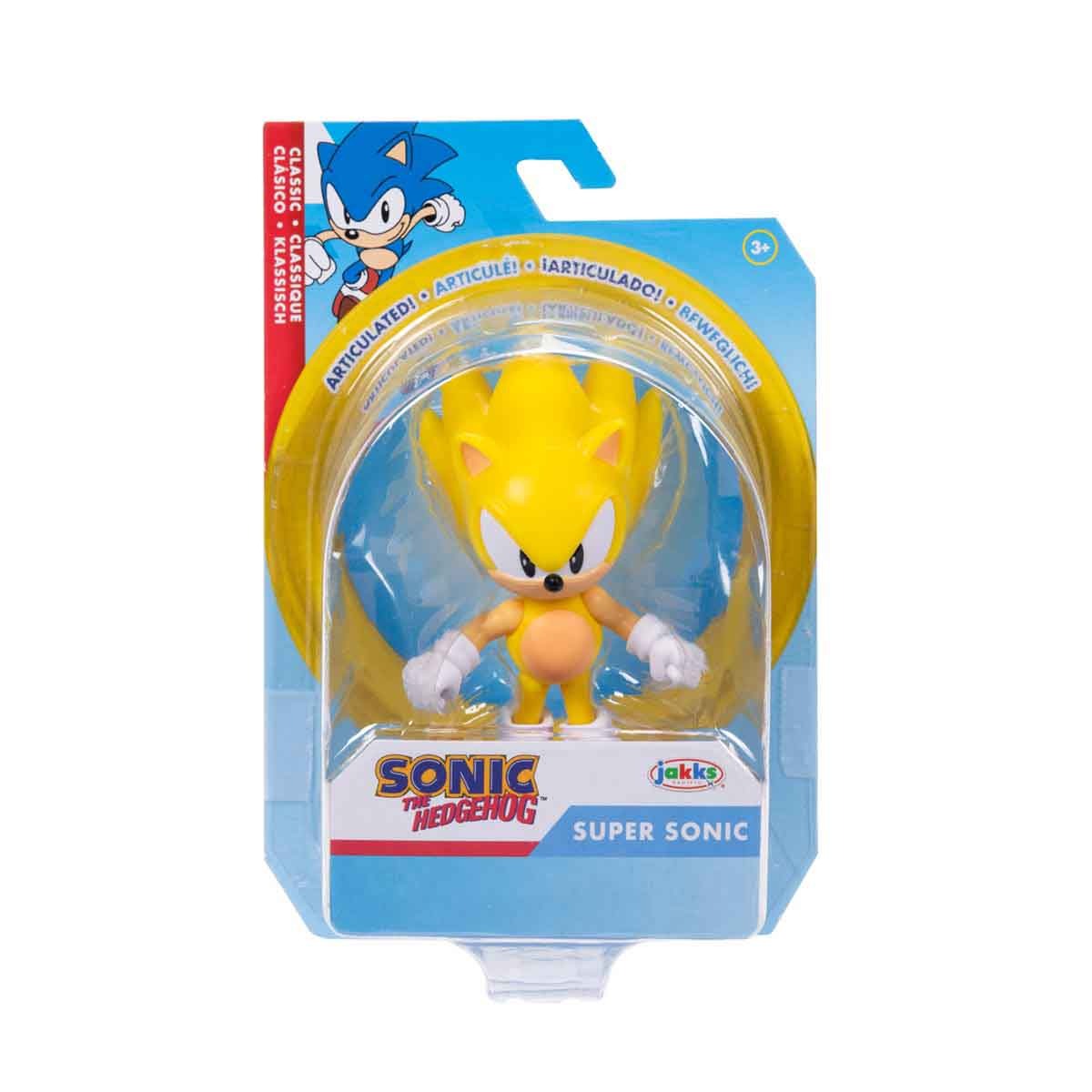 Boneco Super Sonic de 6cm - Sonic