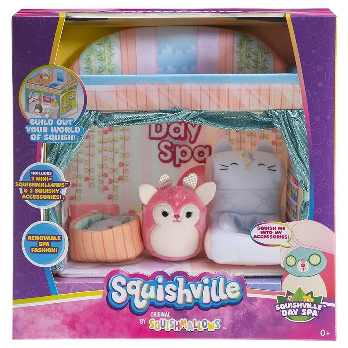 Squishville - Playset Squishmallows e Acessórios - Day Spa Squishville - Playset Squishmallows e Acessórios - Day Spa