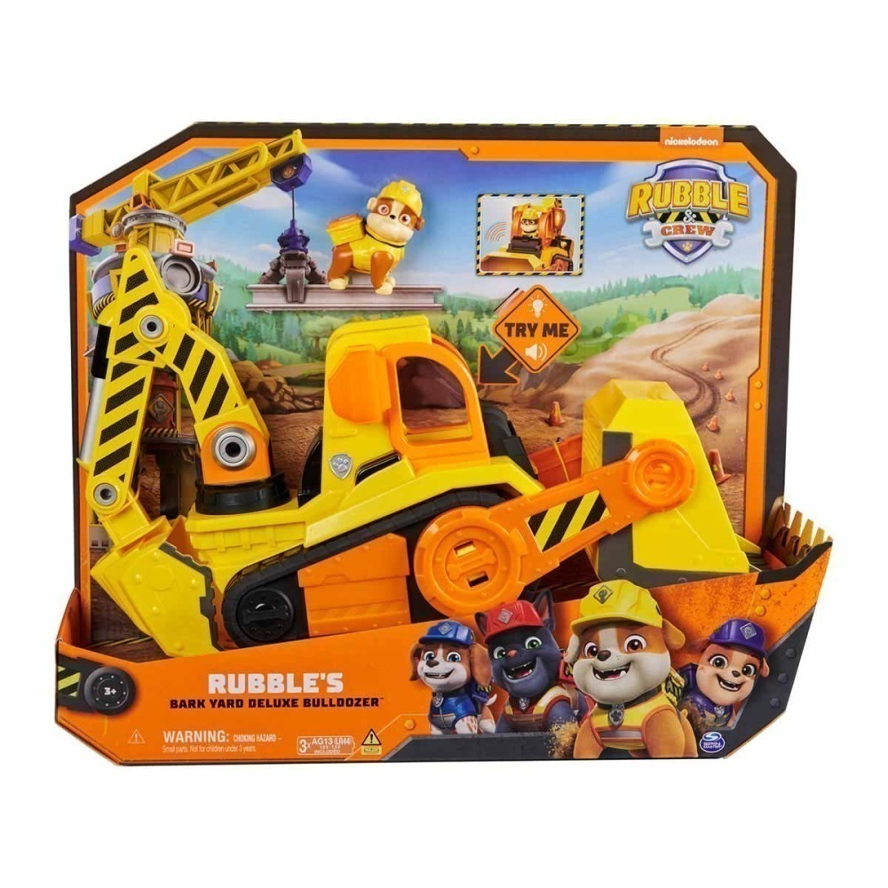 Escavadeira Deluxe Do Rubble Com Luz E Som - Patrulha Canina