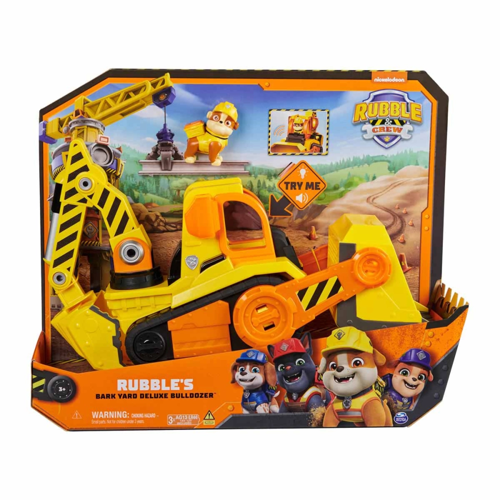 Escavadeira Deluxe Do Rubble Com Luz E Som - Patrulha Canina