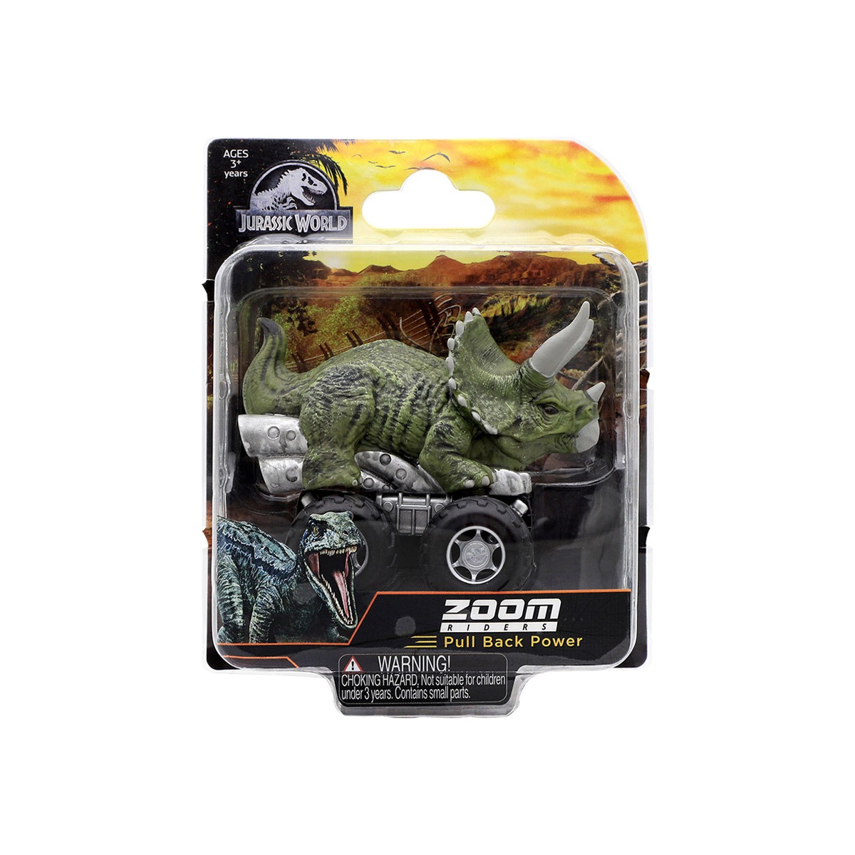 Jurassic World - Carrinho De Dinossauro 7Cm - Triceratops