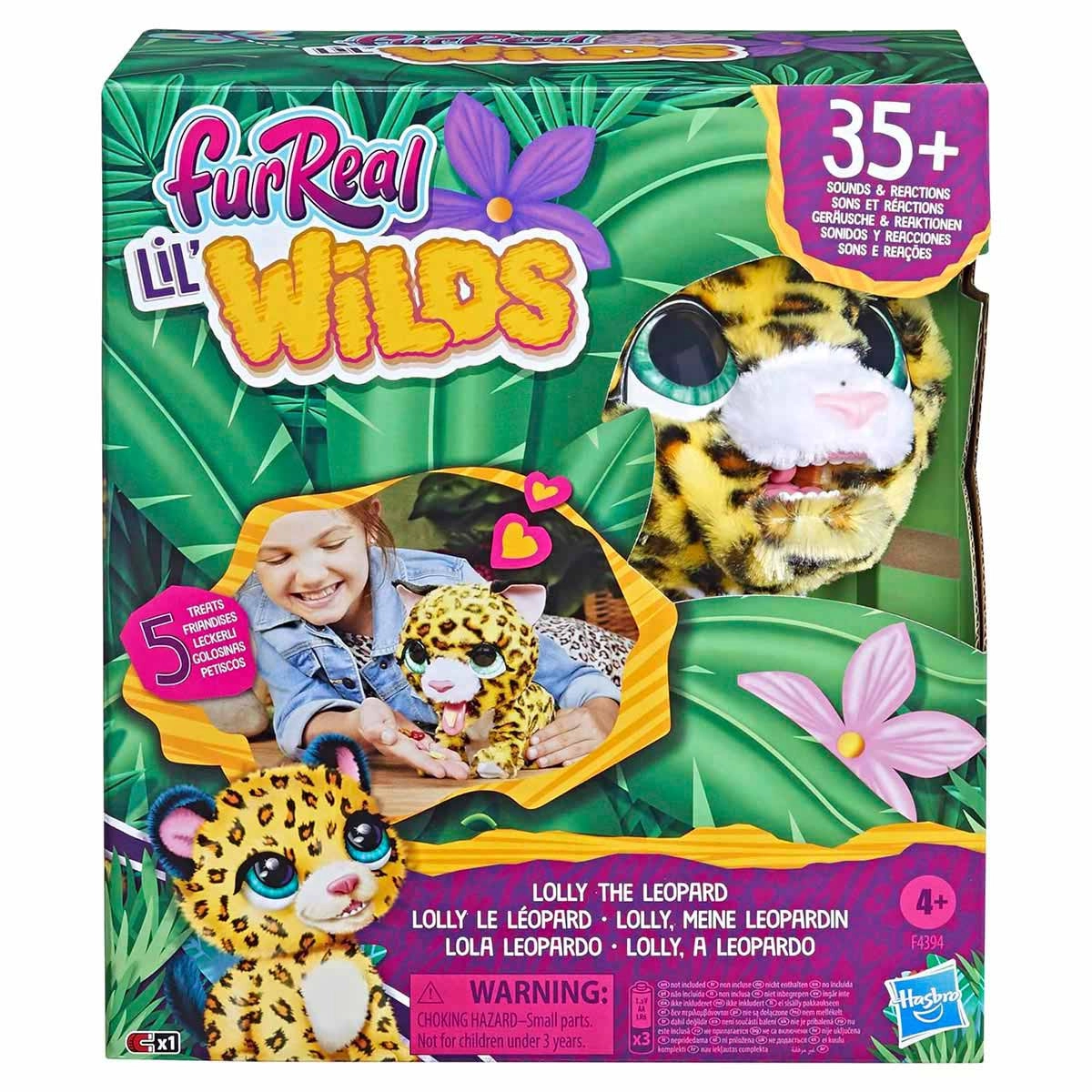 Pelúcia Interativa Lil' Wilds Lolly, A Leoparda - Furreal