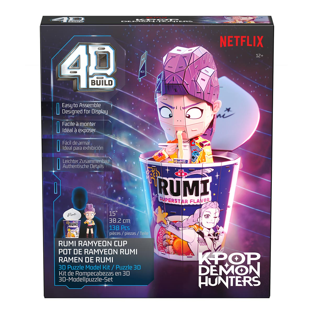 Quebra Cabeça Lamen da Rumi - 4D Build Guerreiras do Kpop
