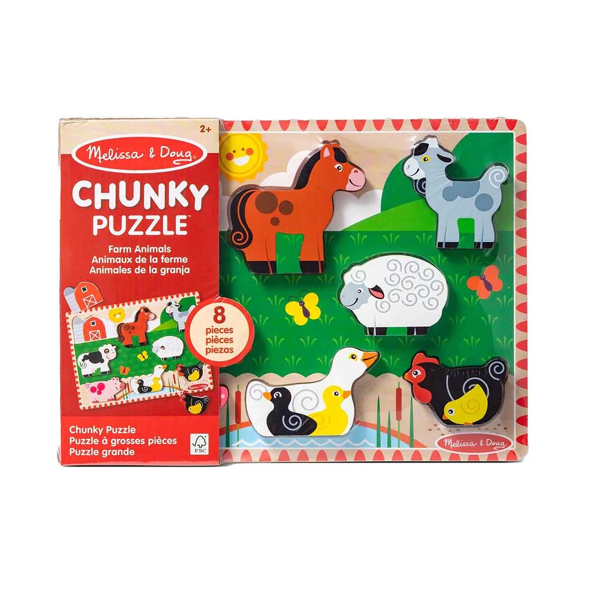 Quebra Cabeca Infantil de Madeira Fazenda - Melissa & Doug