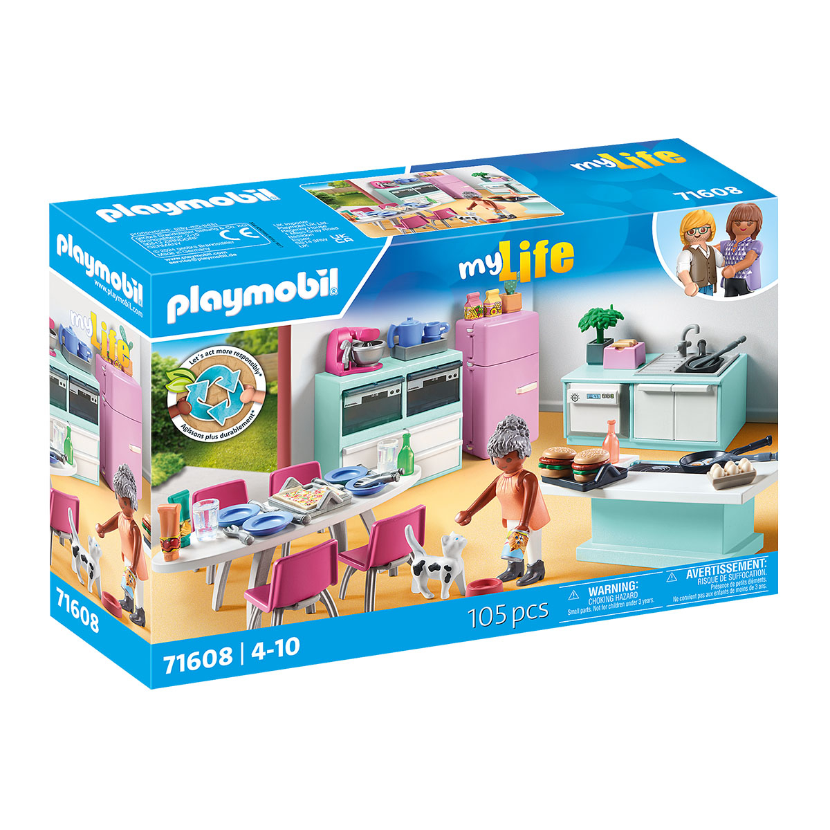 Cozinha com Mesa de Jantar - Playmobil My Life 71608 Cozinha com Mesa de Jantar - Playmobil My Life 71608