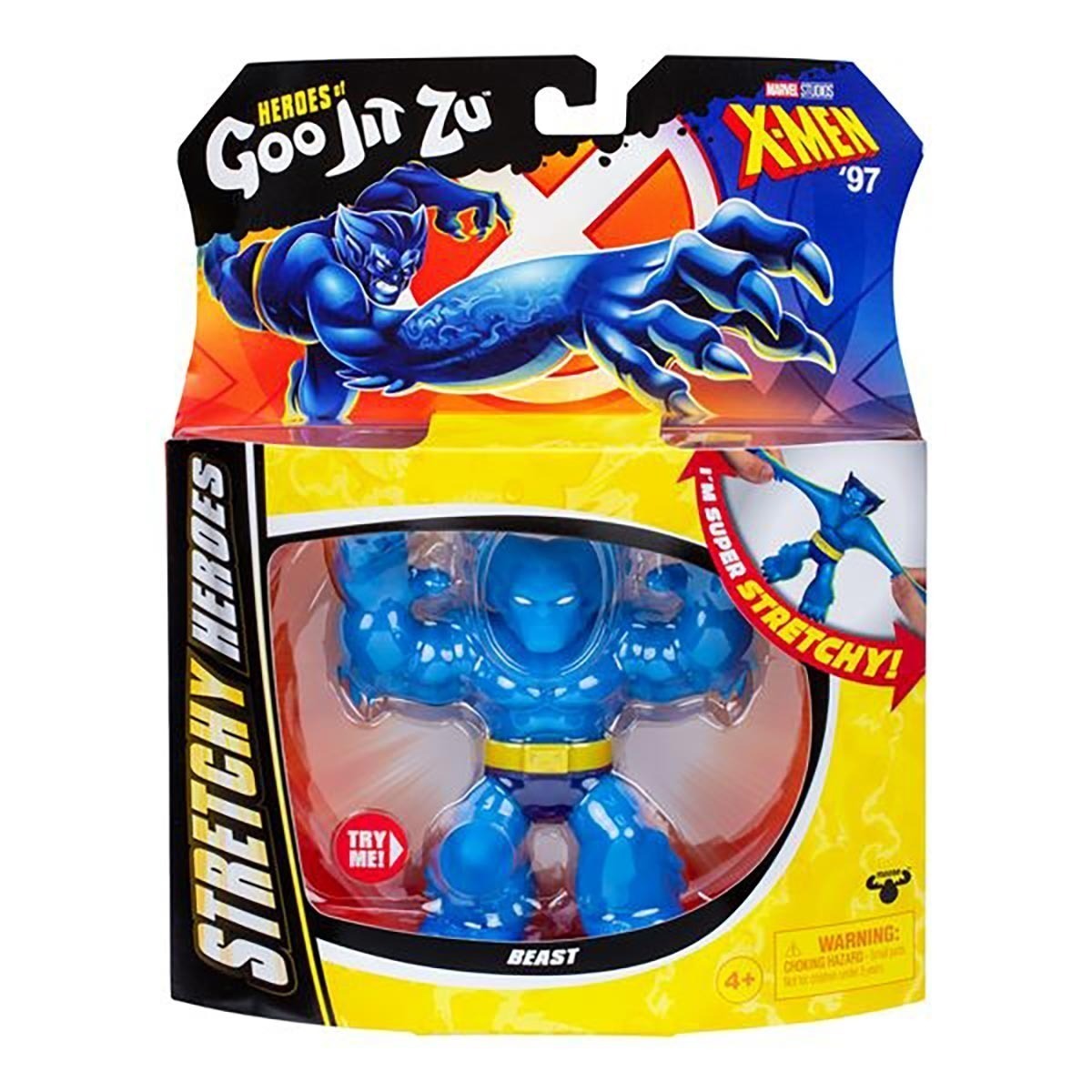 Boneco Elastico Fera de 11cm - Goo Jit Zu X-Men '97