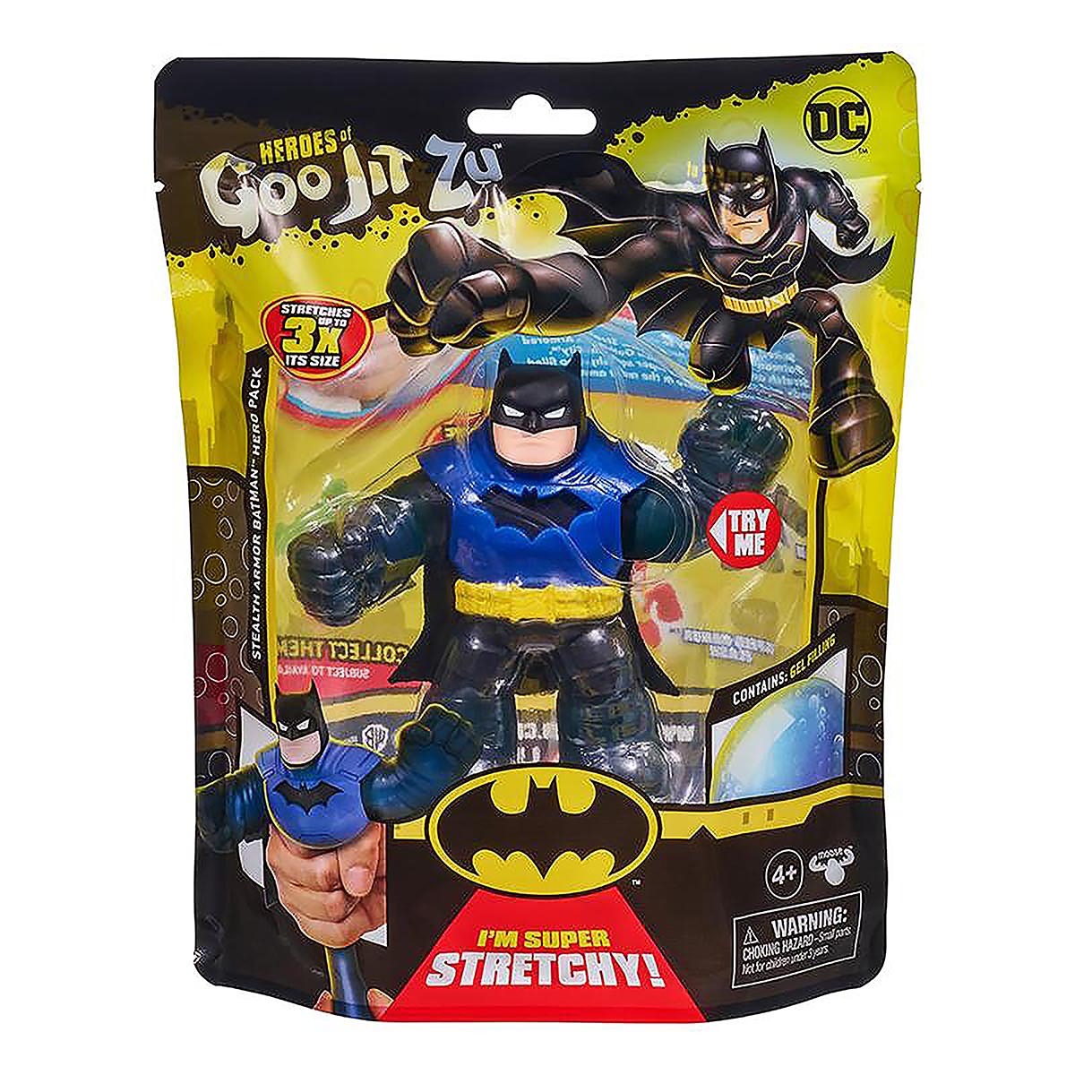 Goo Jit Zu - Boneco Elástico De 10Cm - Batman Com Armadura