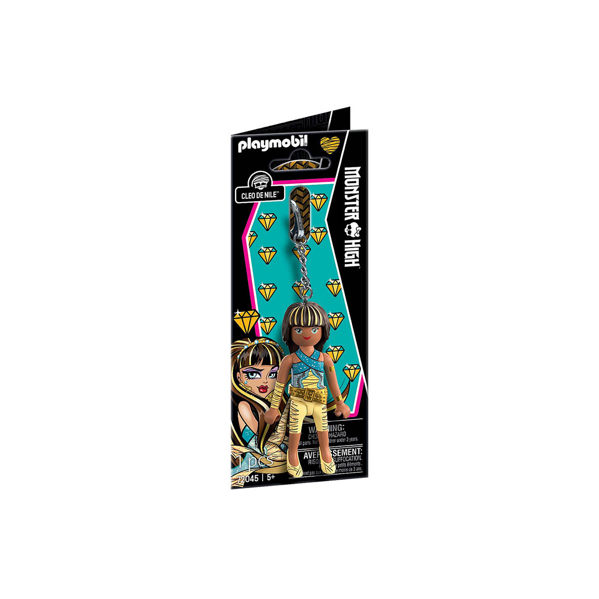 Chaveiro Cleo de Nile - Playmobil Monster High 72045