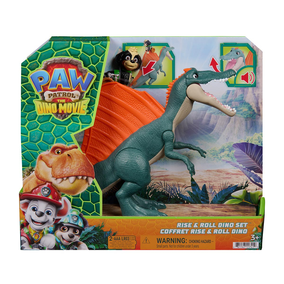 2 Bonecos Dinossauro e Rex - Patrulha Canina: Uma Aventura Dino 2 Bonecos Dinossauro e Rex - Patrulha Canina: Uma Aventura Dino