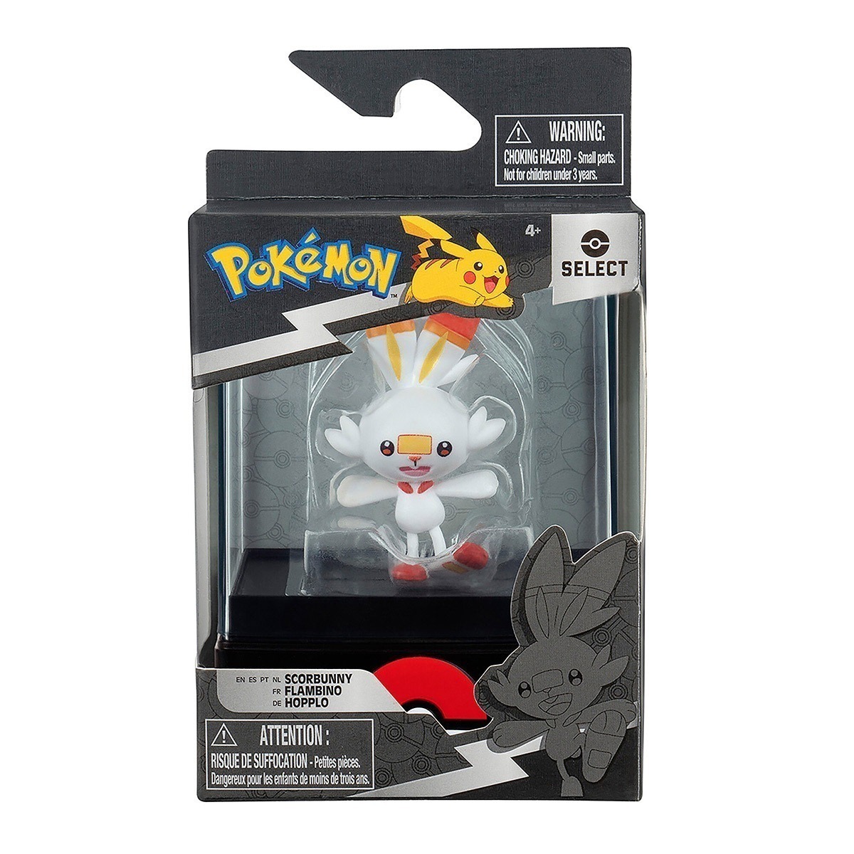 Pokemon - Figuras De Batalha 5Cm Com Case - Scorbunny Pokemon - Figuras De Batalha 5Cm Com Case - Scorbunny