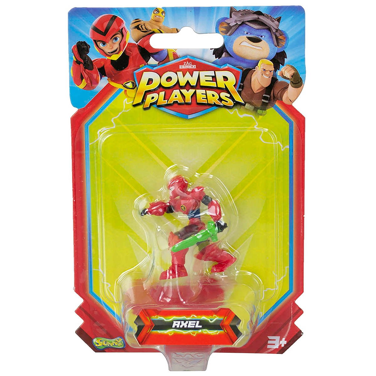 Power Players - Minifigura 5 Cm - Axel Com Espada