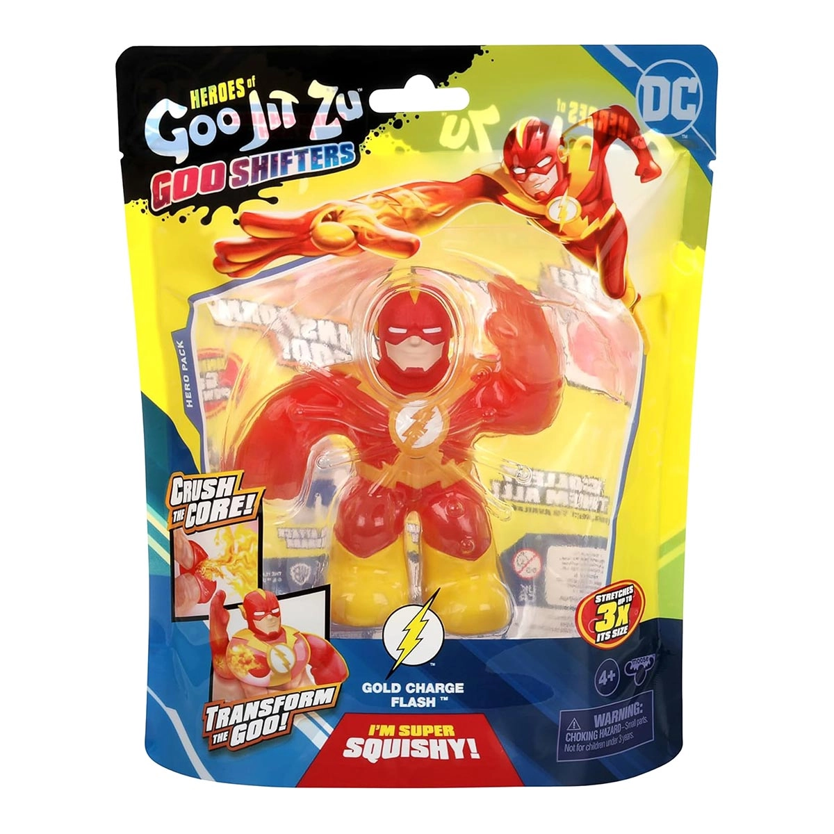 Boneco Elastico Flash de 11cm Goo Shifters - Goo Jit Zu DC