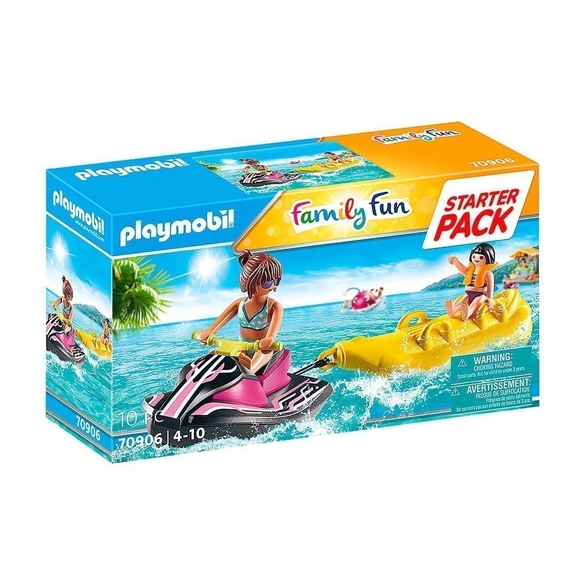 Playmobil - Jet Ski Com Banana Boat - Family Fun - 70906