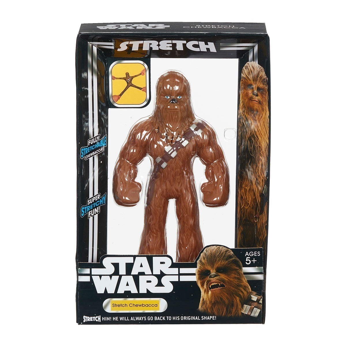 Stretch - Boneco Star Wars Elástico 17Cm - Chewbacca