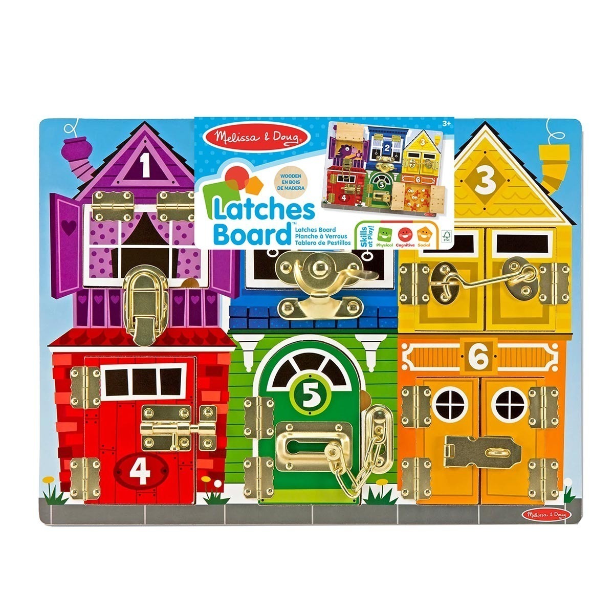 Brinquedo Educativo Porta e Travas Madeira - Melissa & Doug