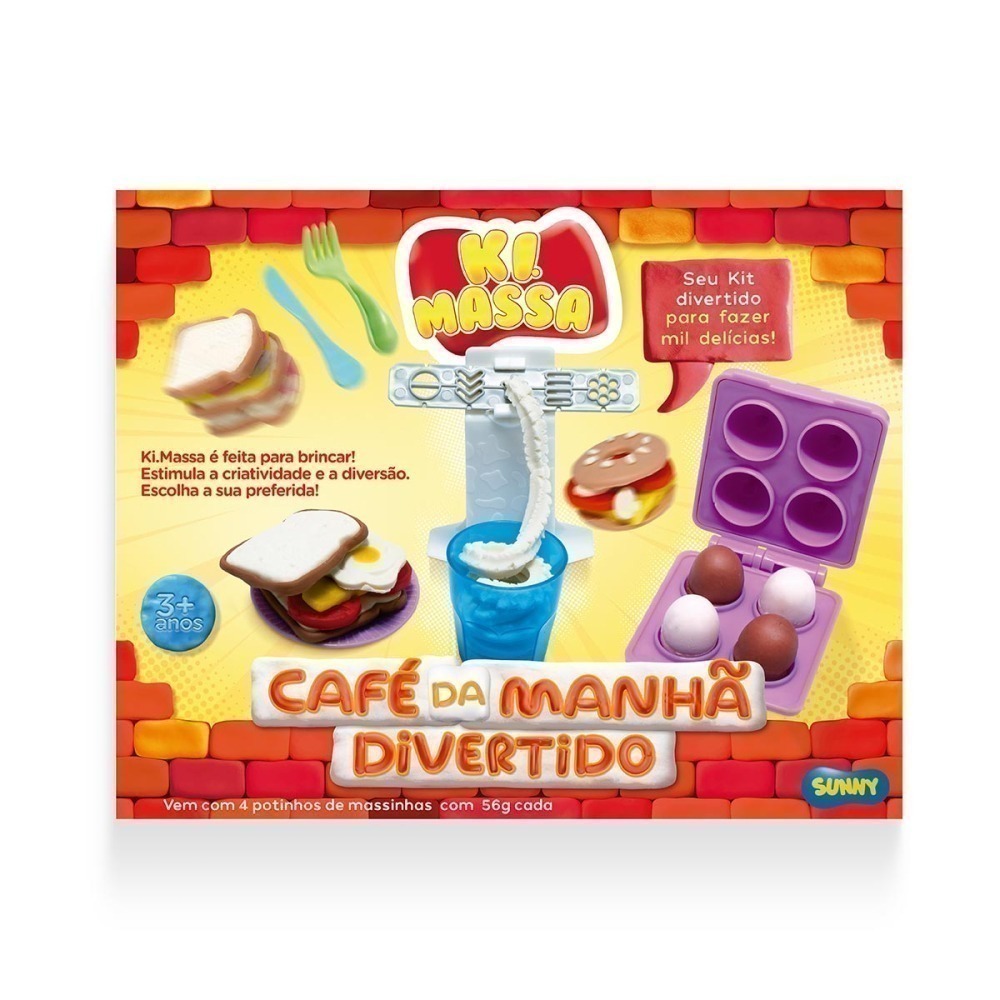 Ki Massa - Massinha Modelar Infantil Café Da Manhã Divertido