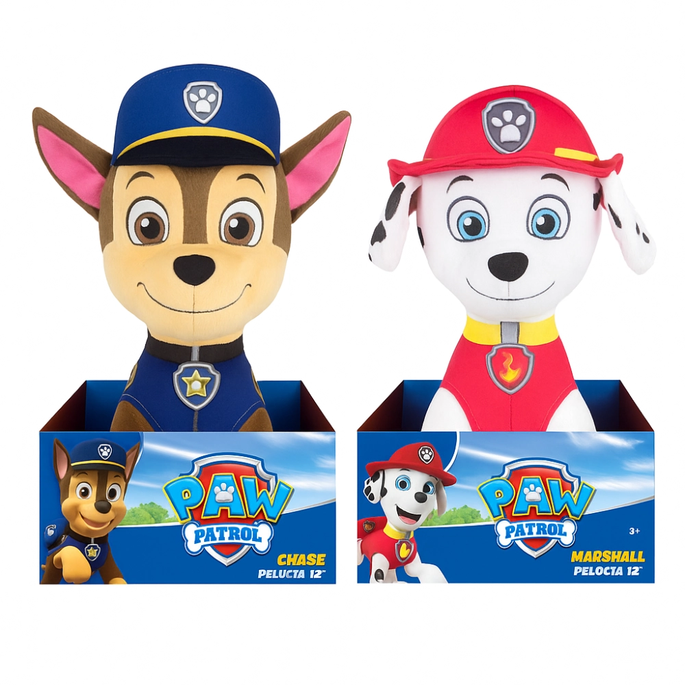 Kit 2 x Pelúcia Chase + Marshall 30cm – Patrulha Canina Kit 2 x Pelúcia Chase + Marshall 30cm – Patrulha Canina