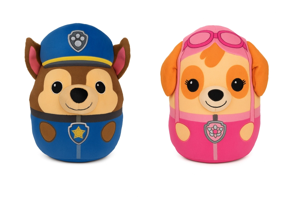 Kit 2 x Pelúcias Squish Chase + Skye 20cm – Patrulha Canina Kit 2 x Pelúcias Squish Chase + Skye 20cm – Patrulha Canina
