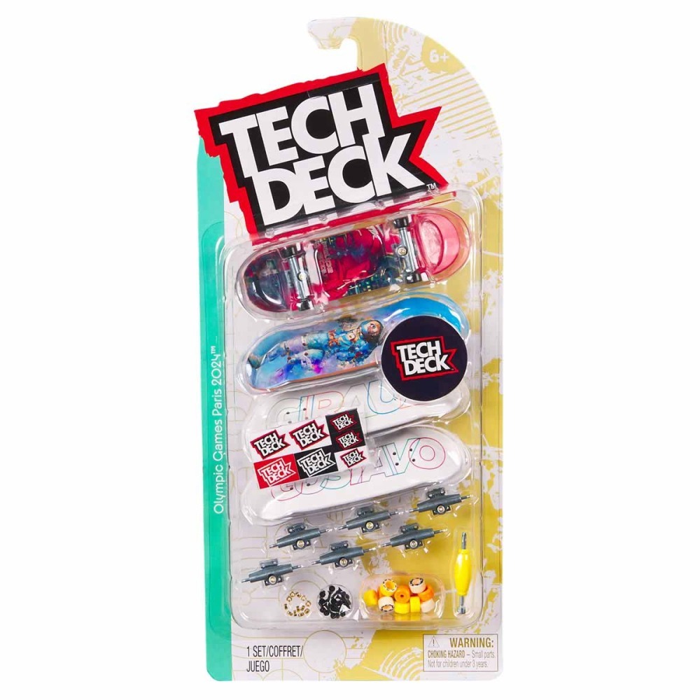 Kit 4 Skate De Dedo Coleção Felipe Paris 2024 - Tech Deck