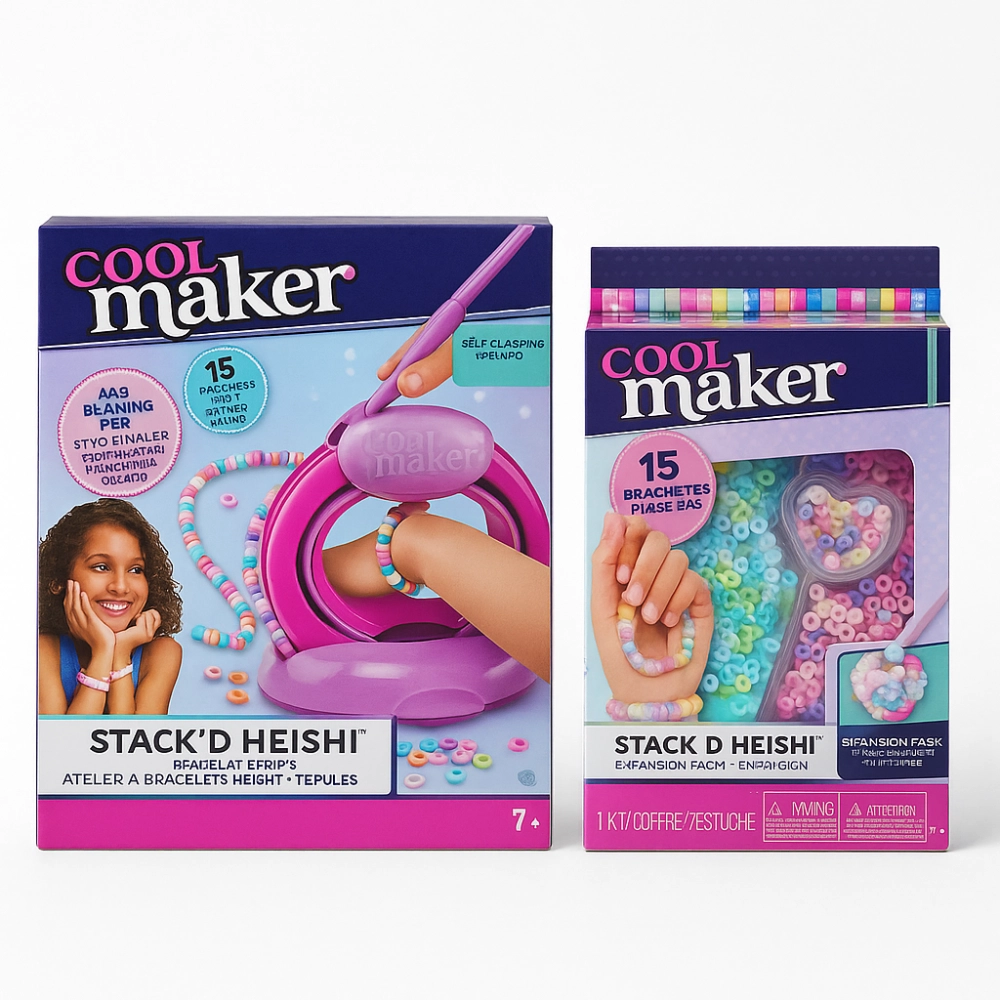 KIT Maquina de Pulseira da Amizade + Refil de Micanças Peroladas