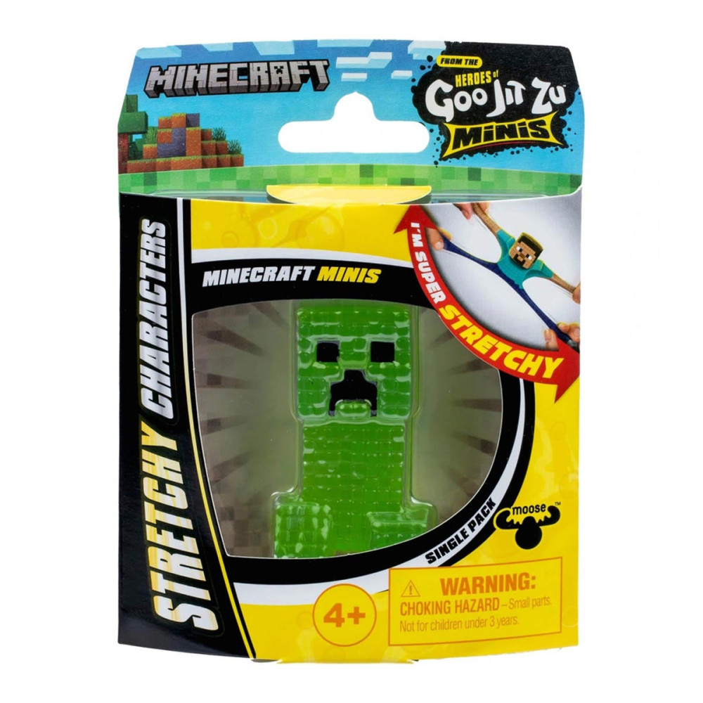 Mini Boneco Elástico do Creeper - Goo Jit Zu Minecraft