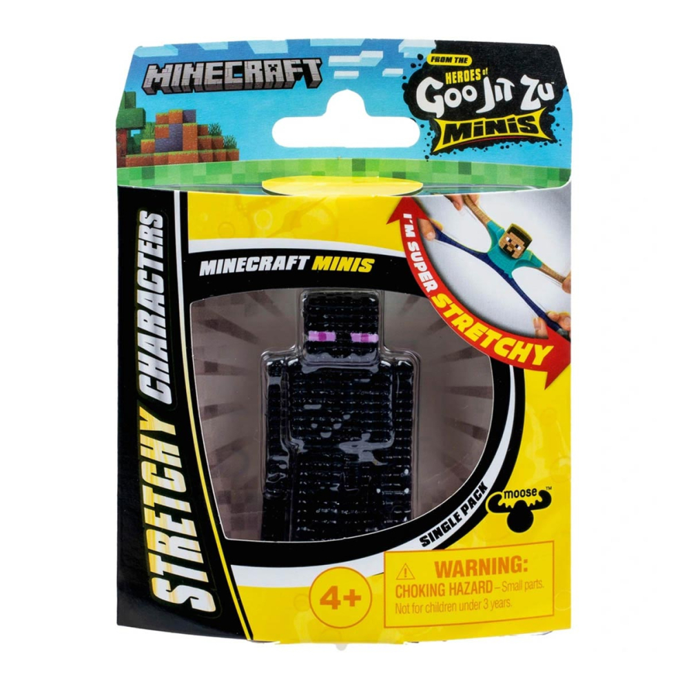Mini Boneco Elástico do Enderman - Goo Jit Zu Minecraft