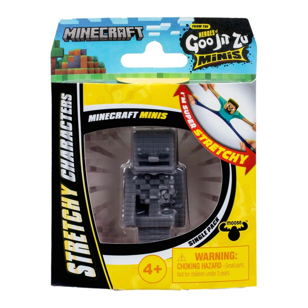 Mini Boneco Elástico do Esqueleto - Goo Jit Zu Minecraft