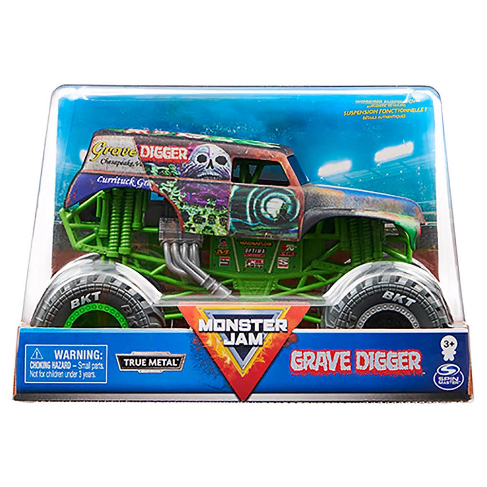 Monster Jam - Escala 1:24 - Veículo - Grave Digger Fosco Monster Jam - Escala 1:24 - Veículo - Grave Digger Fosco