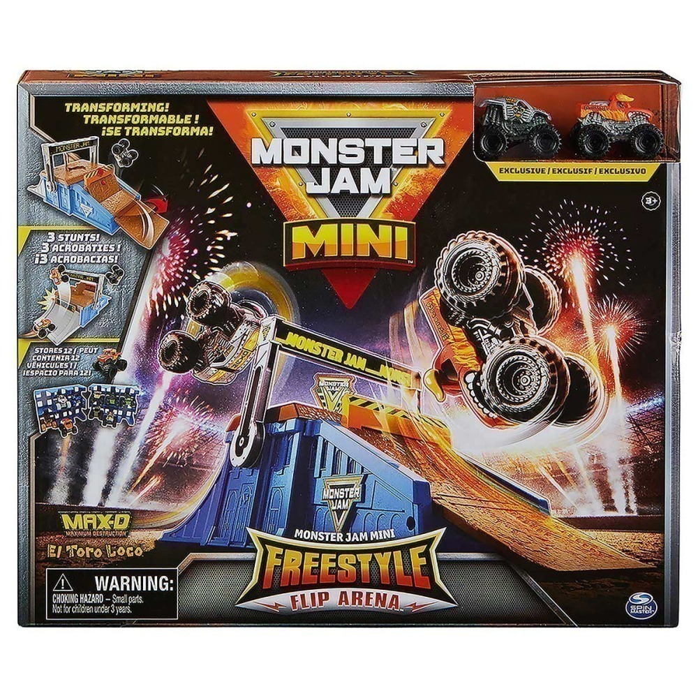 Monster Jam - Flip Arena Com Mini Max-D E El Toro Loco Monster Jam - Flip Arena Com Mini Max-D E El Toro Loco