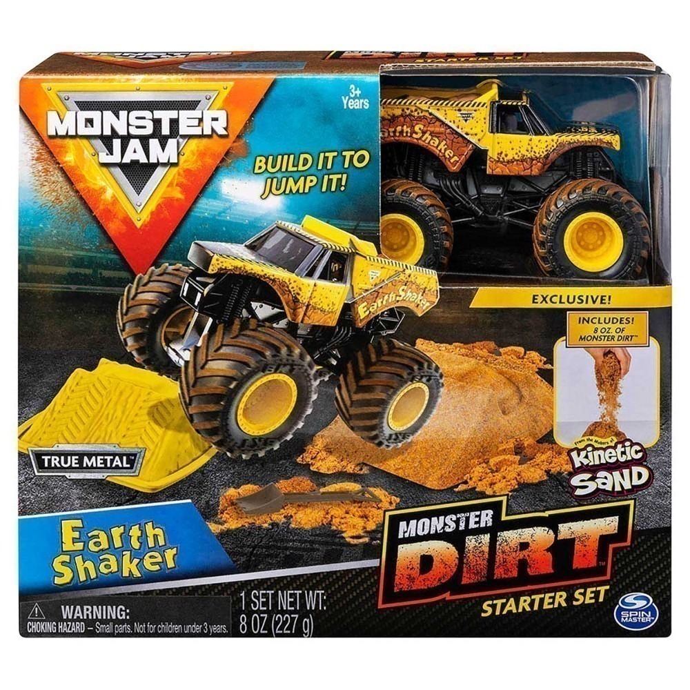 Monster Jam - Playset C/ Carrinho e Massaareia Earth Shaker