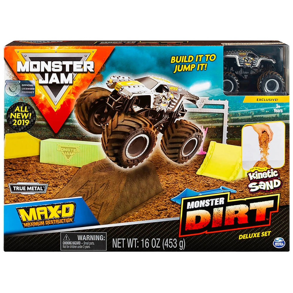 Monster Jam - Playset Com Massaareia E Carrinho - Max-D