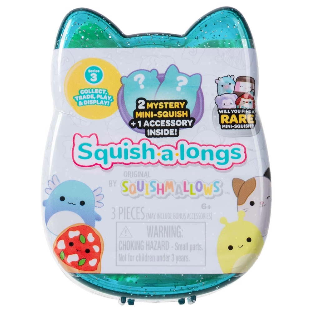 Pack 2 Bonecos Surpresa Squish-a-Longs Case Azul Brilhante Pack 2 Bonecos Surpresa Squish-a-Longs Case Azul Brilhante