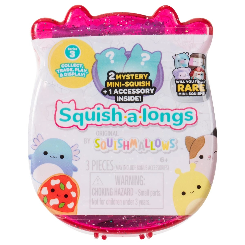 Pack 2 Bonecos Surpresa Squish-a-Longs Case Rosa Brilhante Pack 2 Bonecos Surpresa Squish-a-Longs Case Rosa Brilhante