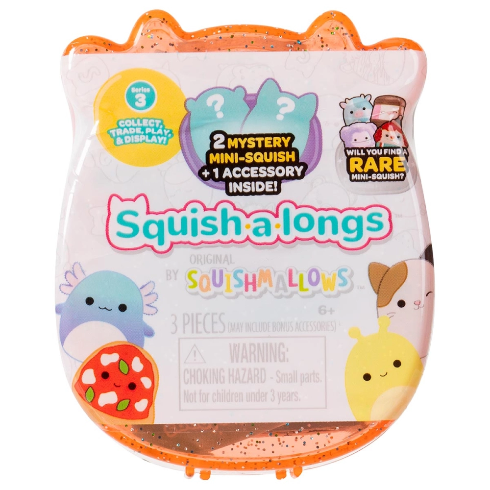 Pack 2Bonecos Surpresa Squish-a-Longs Case Laranja Brilhante Pack 2Bonecos Surpresa Squish-a-Longs Case Laranja Brilhante