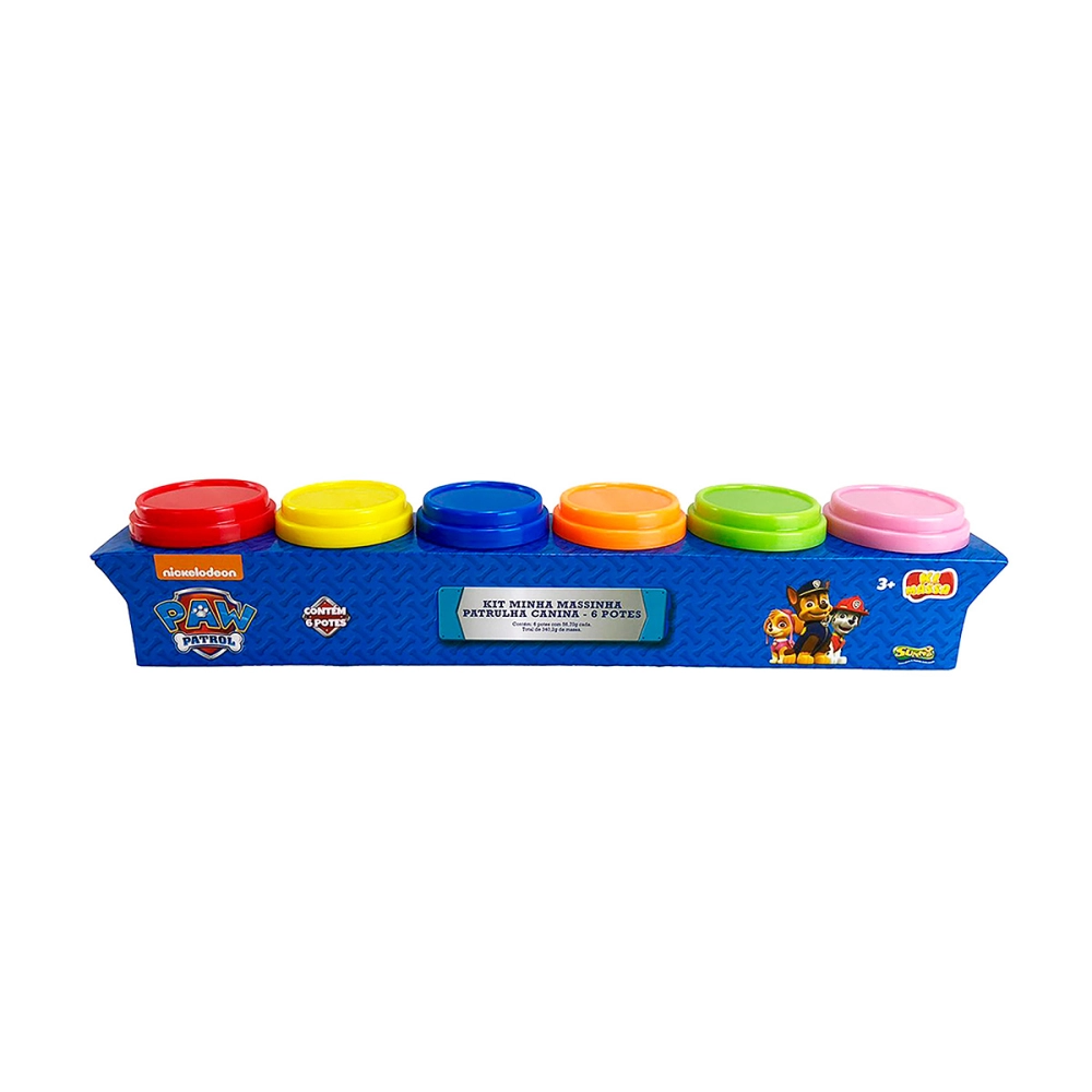 Patrulha Canina - Massinha Com 6 Potes