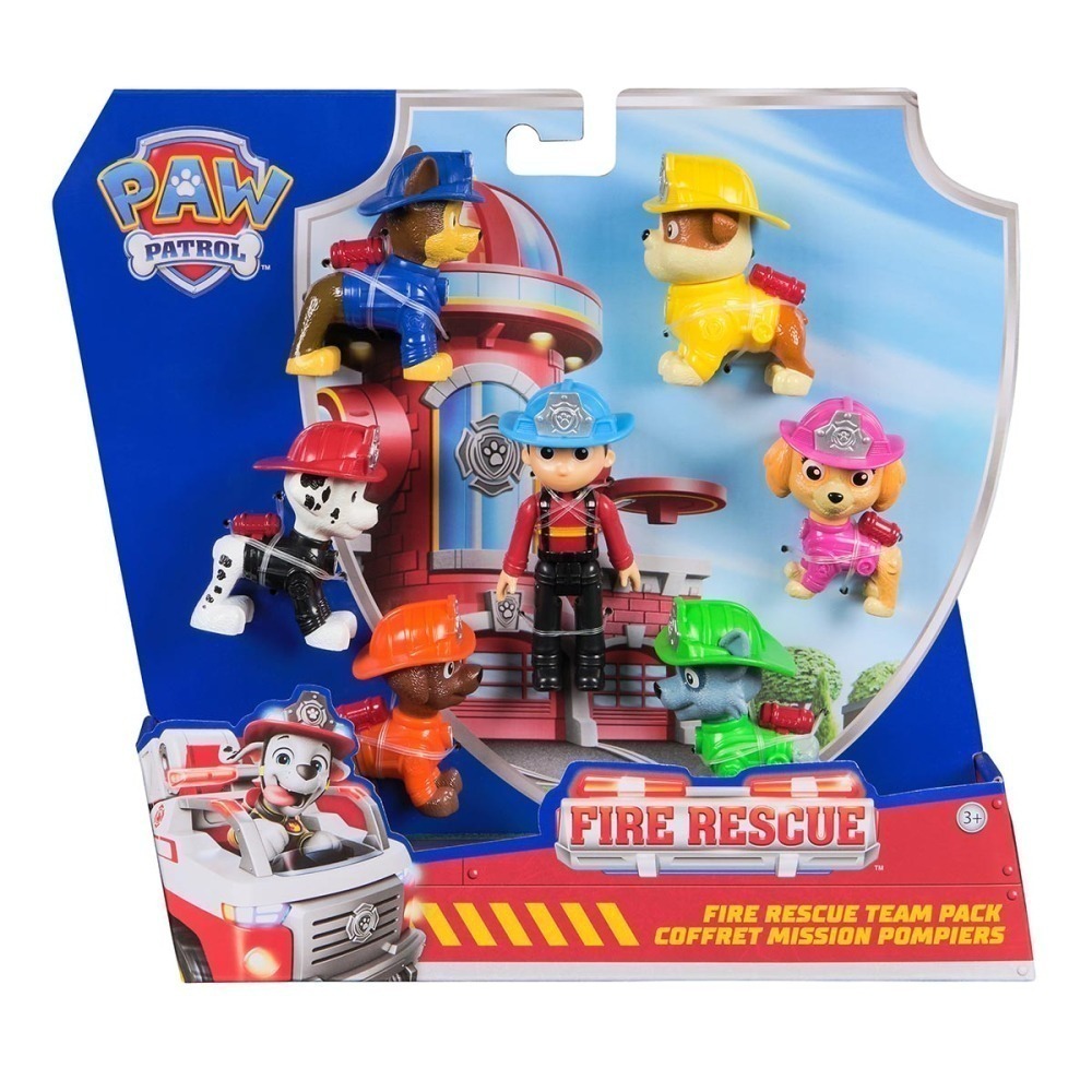 Patrulha Canina - Pack Bonecos Fire Rescue