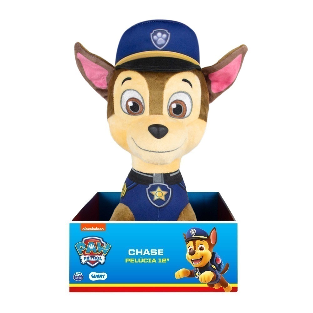 Patrulha Canina - Pelúcia De 30 Cm - Chase